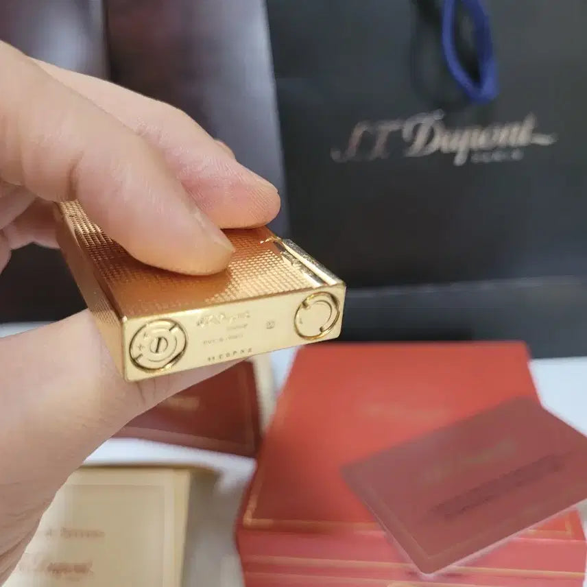 [BUNJANG] Dupont Line 2 Gatsby Gold Lighter / [풀세트] 듀퐁라이터 라인2 ca18260 개츠비 금장 듀퐁 라이타