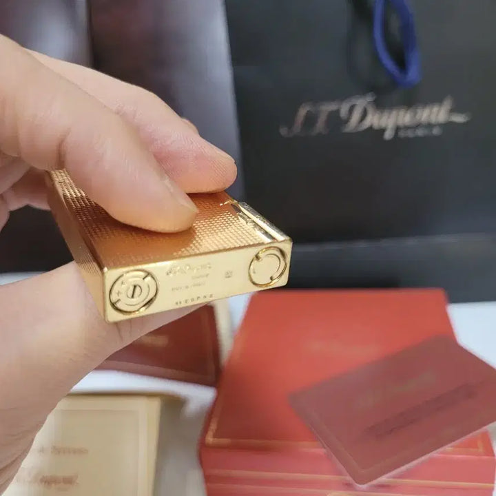 [BUNJANG] Dupont Line 2 Gatsby Gold Lighter / [풀세트] 듀퐁라이터 라인2 ca18260 개츠비 금장 듀퐁 라이타