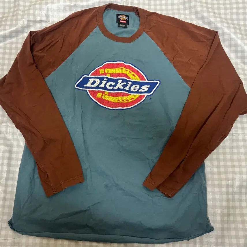 [BUNJANG] Supreme x Dickies Raglan Long Sleeve Top Dark Slate XL / [XL]슈프림 x 디키즈 래글런 롱슬리브 탑 다크 슬레이트