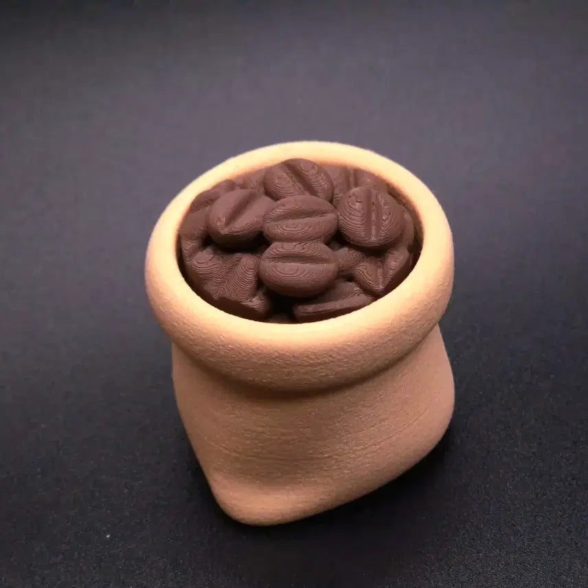 [BUNJANG] Coffee Bag Clicker Keychain / (선착순 할인) 커피 자루 클리커 클릭커 키링