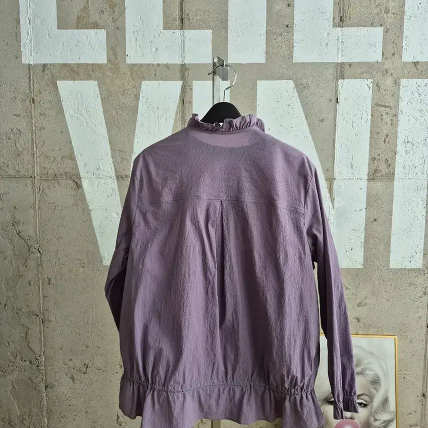 [BUNJANG] Lavender Frill String Windbreaker Jumper / 라벤더 프릴 스트링 바람막이 점퍼