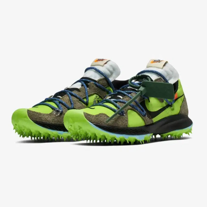 [BUNJANG] Nike Off-White Zoom Terra Kiger 5 Green Sneakers / 나이키 x 오프화이트 줌 테라 카이거 5 그린 형광 W295