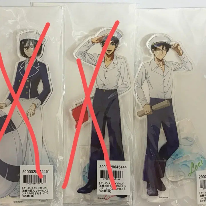 [BUNJANG] Attack on Titan Levi Marine Look Acrylic Stand / 진격거 진격의거인 리바이 마린룩 해군 아크릴스탠드