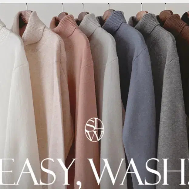 [BUNJANG] Slow and Do-ttom Washable Turtleneck Knit - Blue Gray / [슬로우앤드] 도톰 워셔블 터틀넥니트 - 블루그레이