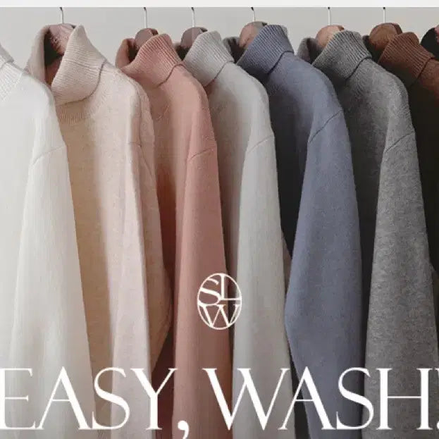[BUNJANG] Slow & [Washable] Turtleneck Knit - Brown / [슬로우앤드] 도톰 워셔블 터틀넥니트 - 브라운