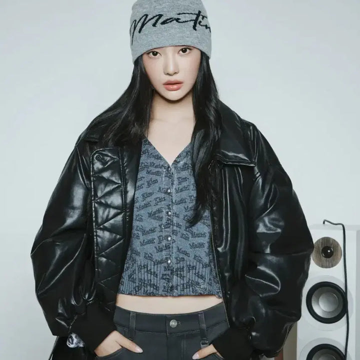 [BUNJANG] Matinkim Fox Leather Down Jumper - Women's / 마뗑킴 폭스 레더다운 점퍼 우먼