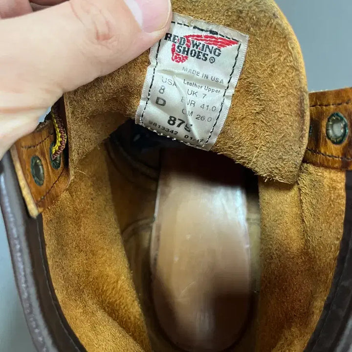 [BUNJANG] Red Wing 875 8D Boots / 레드윙 875 8d 로고 각인