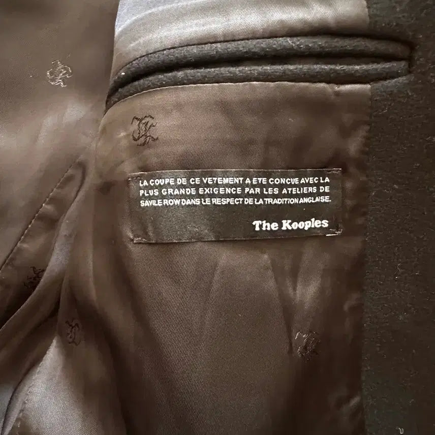 [BUNJANG] The Kooples Leather Detail Coat / 레더 디테일 코트