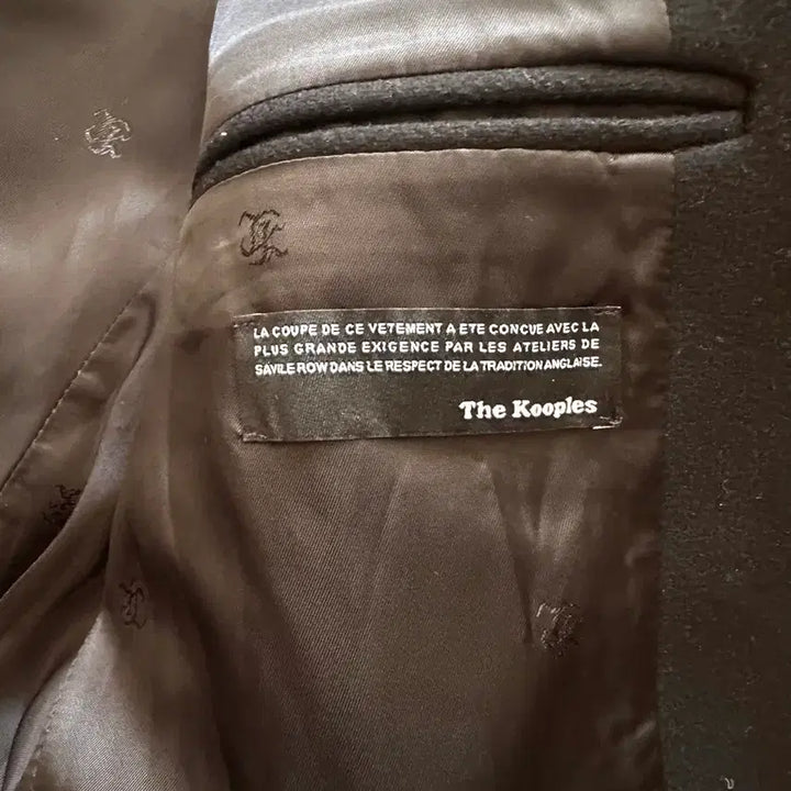 [BUNJANG] The Kooples Leather Detail Coat / 레더 디테일 코트