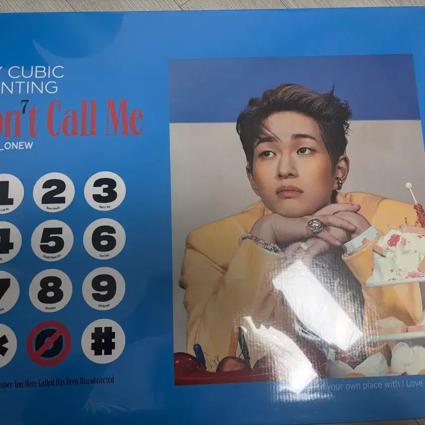 [BUNJANG] SHINee Onew Don't Call Me Cubic Painting / 샤이니 온유 돈콜미 큐빅 페인팅