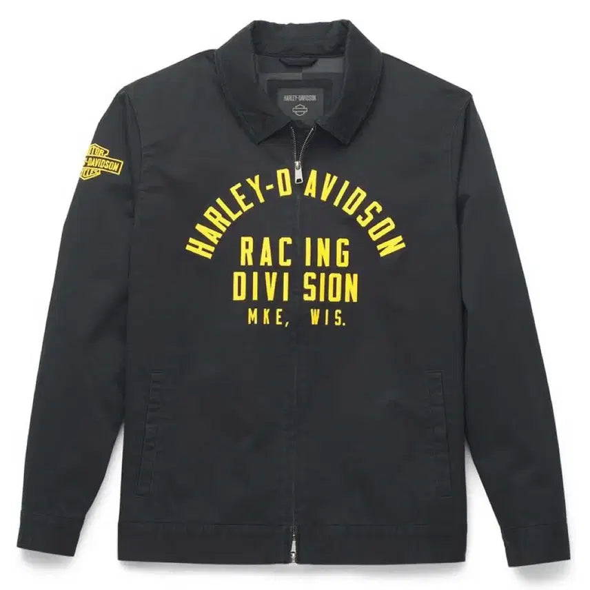 [BUNJANG] Harley-Davidson Two-Way Racing Jacket / 할리데이비슨 투웨이 레이싱 자켓 블랙