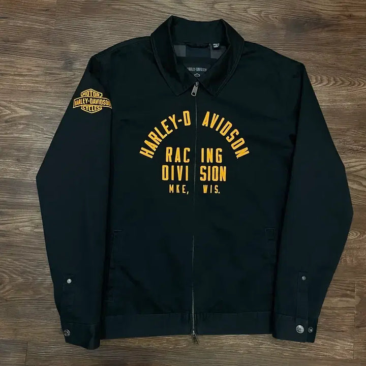 [BUNJANG] Harley-Davidson Two-Way Racing Jacket / 할리데이비슨 투웨이 레이싱 자켓 블랙