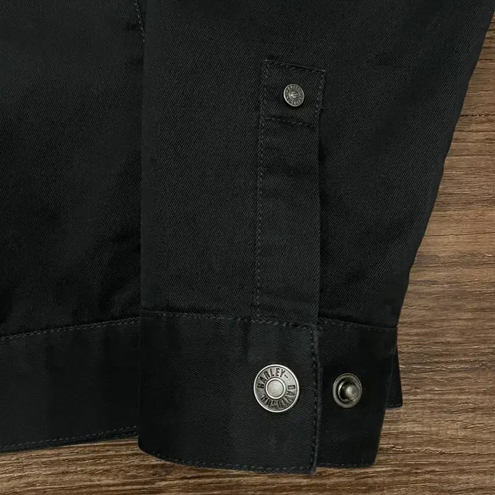 [BUNJANG] Harley-Davidson Two-Way Racing Jacket / 할리데이비슨 투웨이 레이싱 자켓 블랙