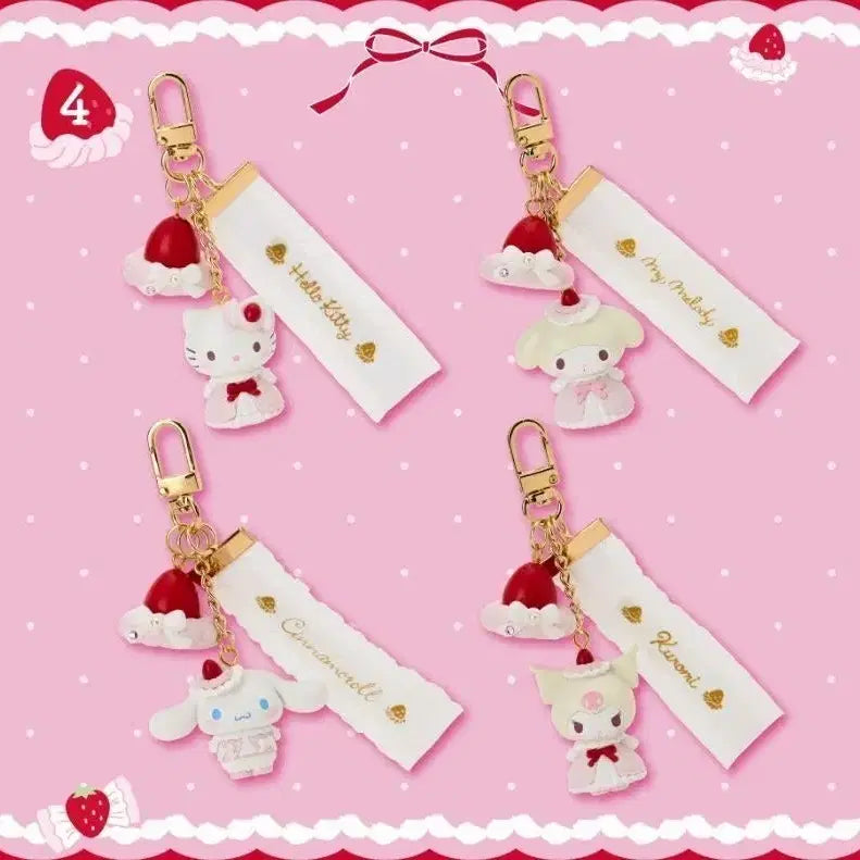 [BUNJANG] Sanrio Hello Kitty Keyring / 산리오 쇼트케이크 헬로키티 키링