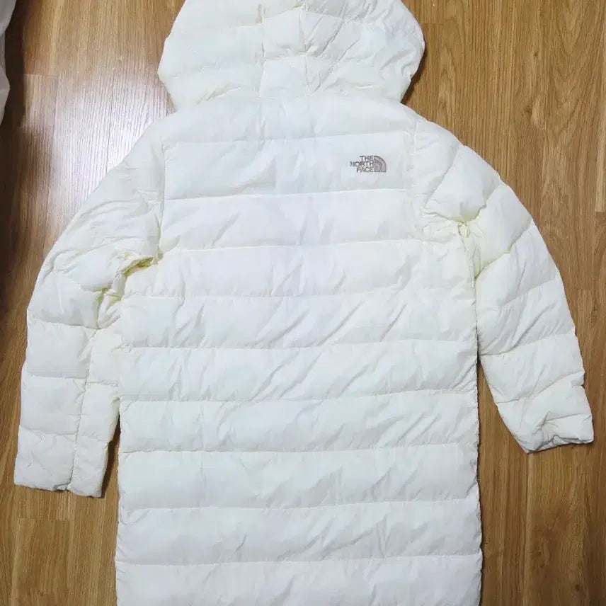 [BUNJANG] No Brand Lightweight Long Padded Jacket 160 / 노스페이스 온볼 아이보리 경량 롱패딩 160
