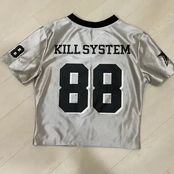 [BUNJANG] Killsystem Silver Short Sleeve T-shirt / Killsystem 실버 반팔 티셔츠