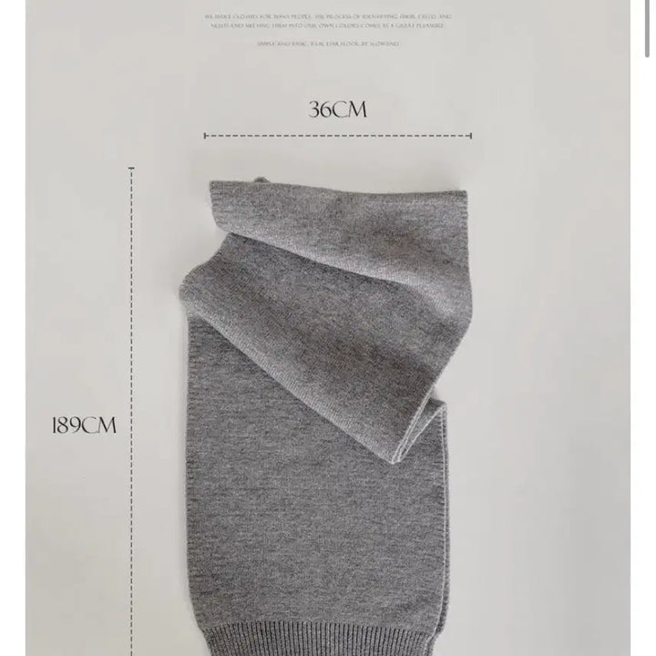 [BUNJANG] Slow and [Winter's] Thick Knitted Muffler / [슬로우앤드] 윈터즈 폭닥 도톰머플러 (솔트 베이지)