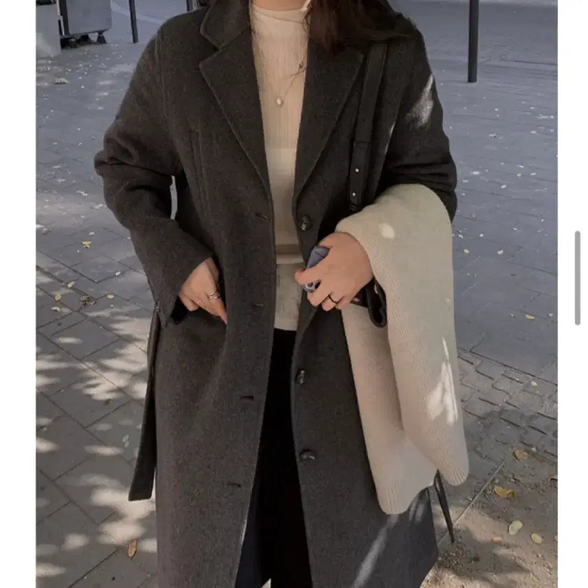 [BUNJANG] Slow and [Winter's] Thick Knitted Muffler / [슬로우앤드] 윈터즈 폭닥 도톰머플러 (솔트 베이지)