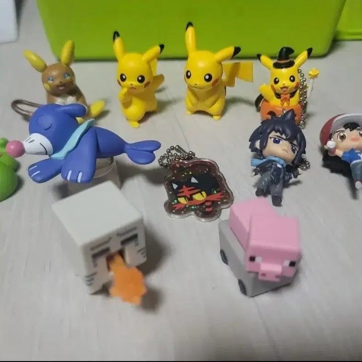 [BUNJANG] Pokemon &amp; Minecraft Figure &amp; Keyring Bundle Set / 포켓몬, 마인크래프트 피규어 및 키링 일괄 판매합니다