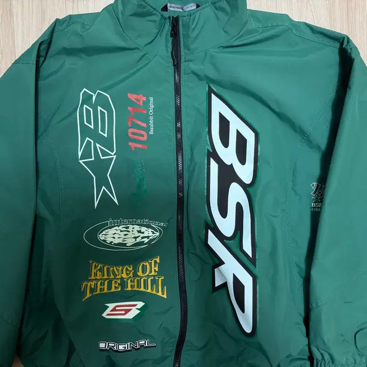 [BUNJANG] B.S.Rabbit Sporty Track Jacket (Green) / XL) 비에스래빗 스포티 트랙자켓 그린