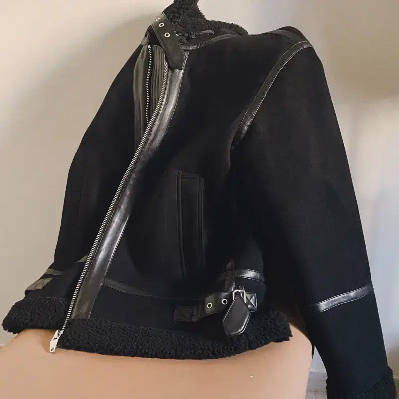 [BUNJANG] Suede Shearling Mouton / 양털 스웨이드 무스탕