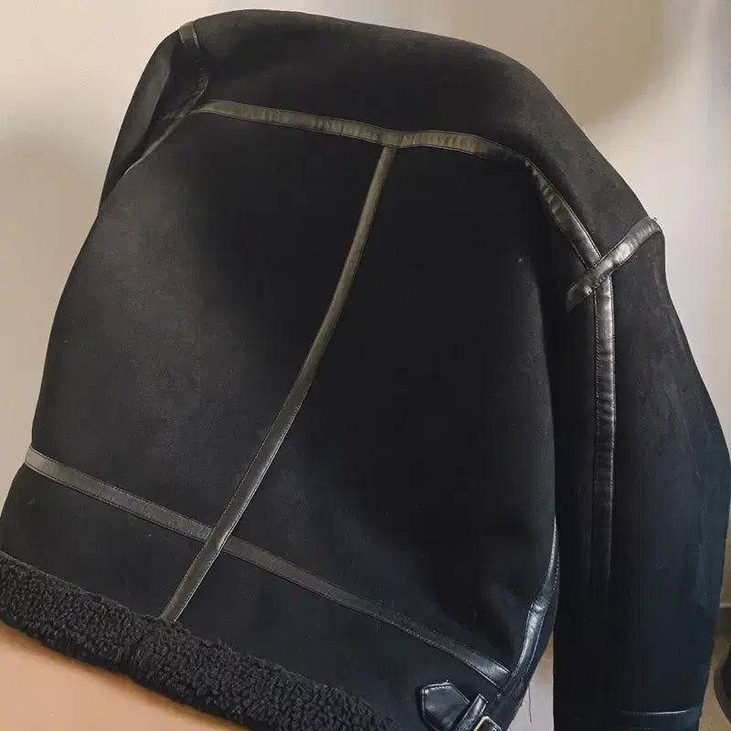 [BUNJANG] Suede Shearling Mouton / 양털 스웨이드 무스탕