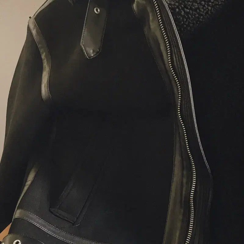 [BUNJANG] Suede Shearling Mouton / 양털 스웨이드 무스탕