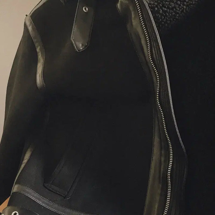 [BUNJANG] Suede Shearling Mouton / 양털 스웨이드 무스탕