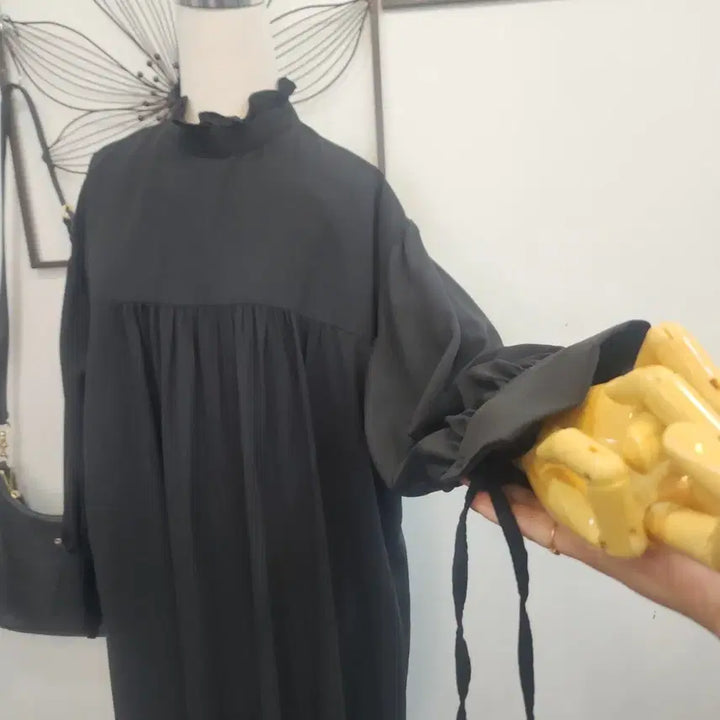 [BUNJANG] Imvely Black Long Princess Dress / imvely 임블리 블랙 롱 공주 원피스 free