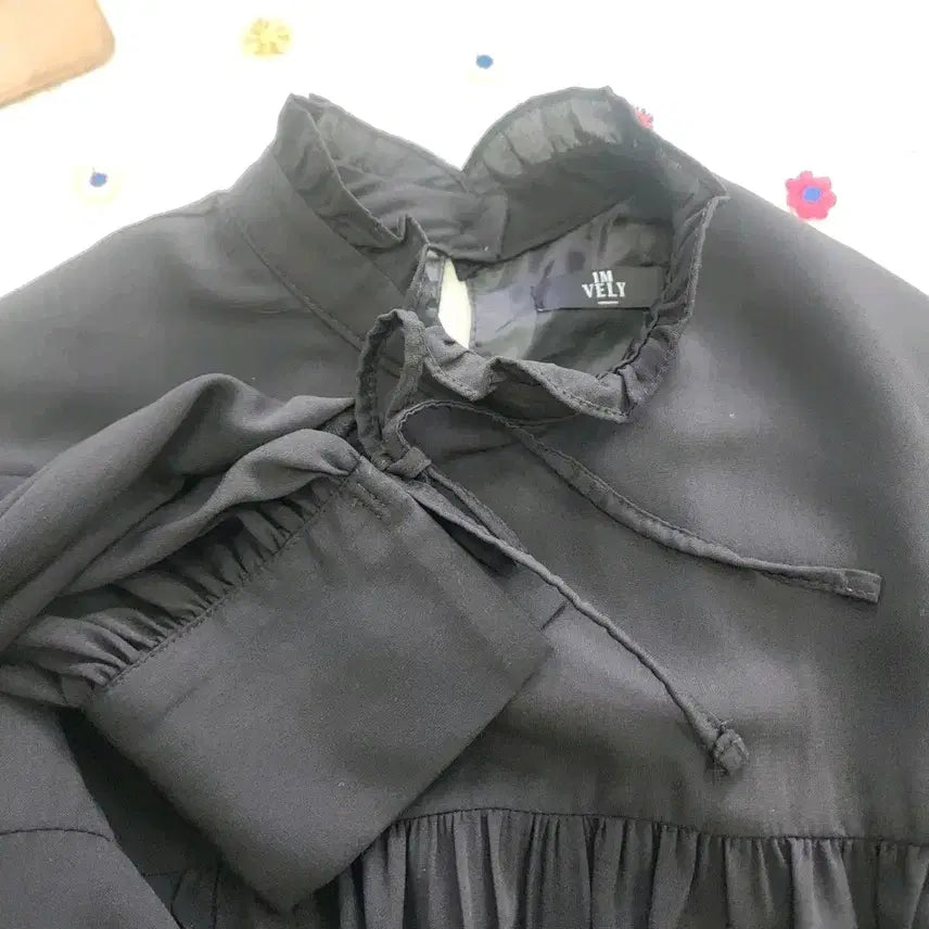 [BUNJANG] Imvely Black Long Princess Dress / imvely 임블리 블랙 롱 공주 원피스 free