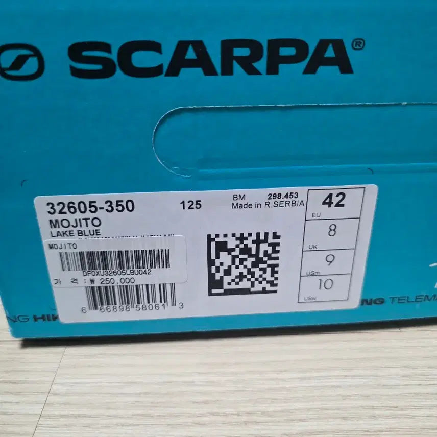 [BUNJANG] Scarpa Mojito Lake Blue 270 / 스카르파 모히토 레이크블루 270