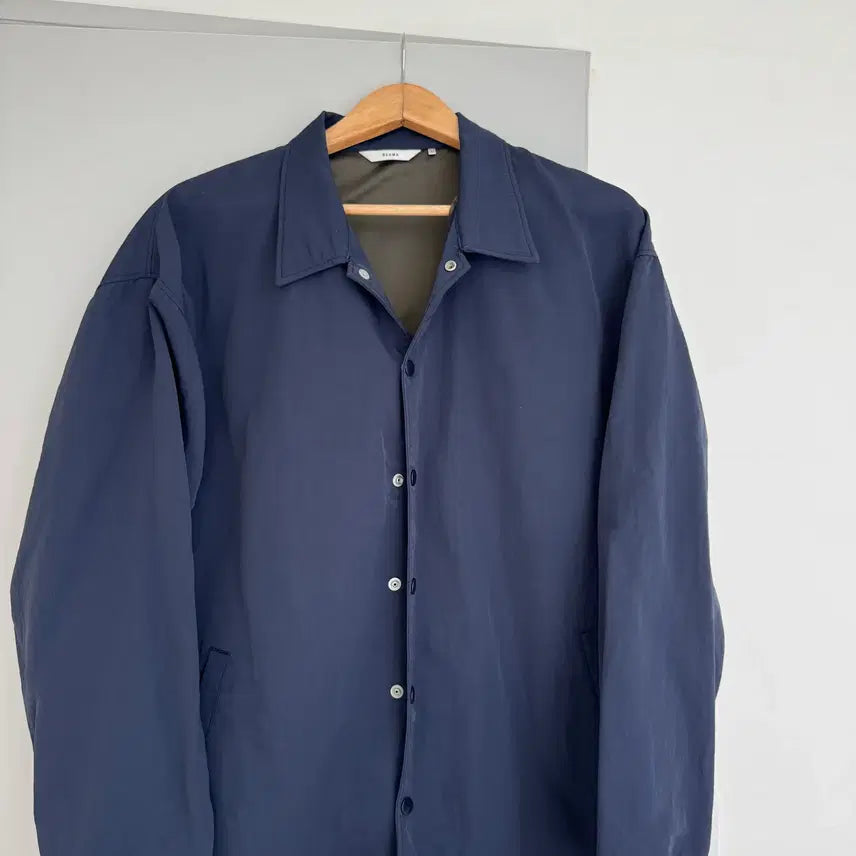 [BUNJANG] BEAMS Coach Nylon Jacket L / 빔즈 BEAMS 코치 나일론 네이비 자켓 L