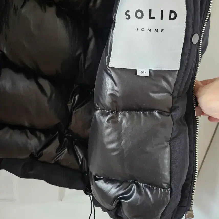 [BUNJANG] Solid Homme Black Padded Jacket 125 / 솔리드옴므 125 블랙 패딩 점퍼