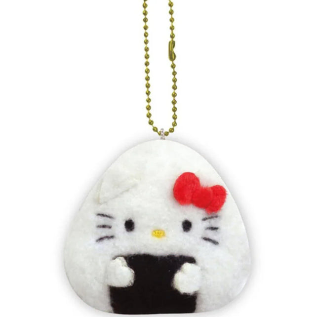 [BUNJANG] Sanrio Hello Kitty Onigiri Keyring / 키티 주먹밥 키링 오니기리 키홀더 헬로키티 산리오 간식 참 스트랩