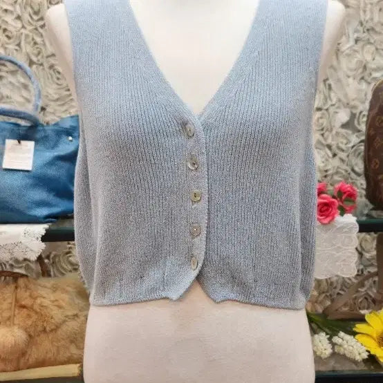 [BUNJANG] GERARD DAREL Knit Crop Vest (55-66) / GERARD DAREL 니트 크롭 베스트(55~66)
