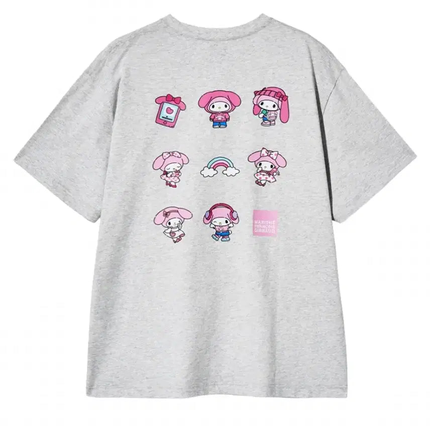 [BUNJANG] Marithe Francois Girbaud x My Melody Short Sleeve T-Shirt / 마리떼 프랑소와 저버 마이멜로디 반팔 반소매