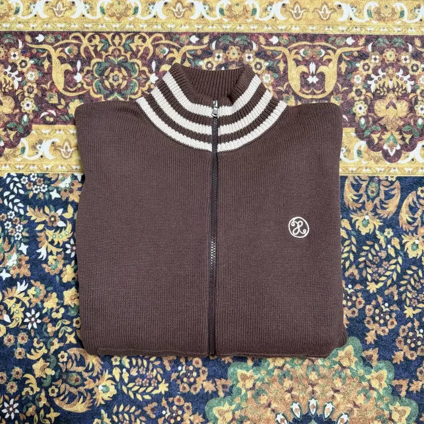 [BUNJANG] XTONZ Knit Zip-Up Cardigan Sweater / [M] 엑스톤즈 니트 집업 가디건 스웨터