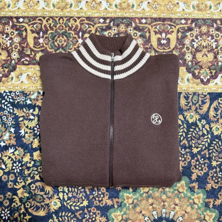 [BUNJANG] XTONZ Knit Zip-Up Cardigan Sweater / [M] 엑스톤즈 니트 집업 가디건 스웨터