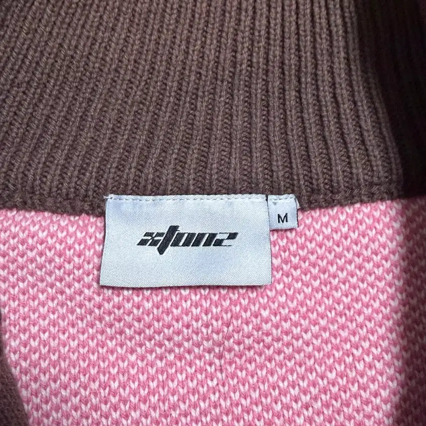 [BUNJANG] XTONZ Knit Zip-Up Cardigan Sweater / [M] 엑스톤즈 니트 집업 가디건 스웨터