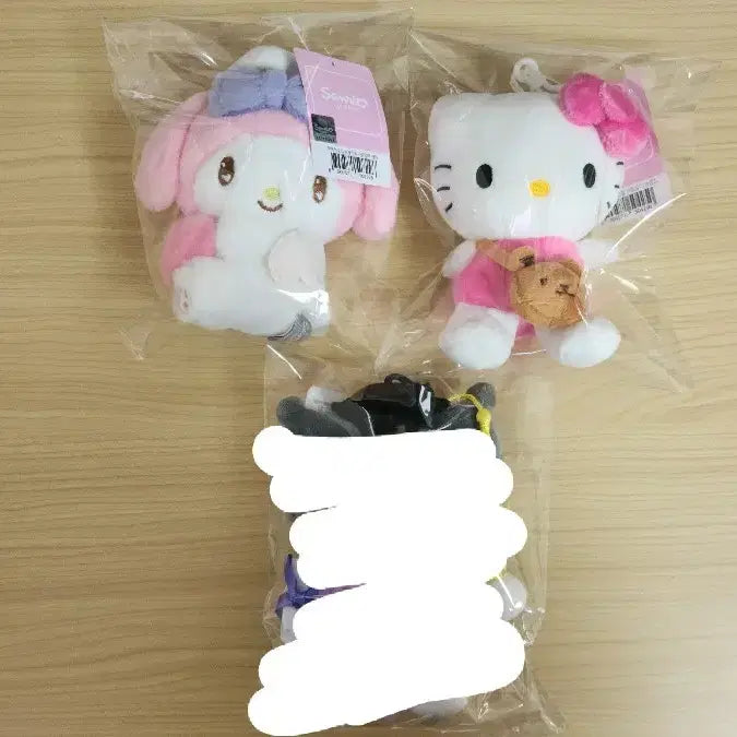 [BUNJANG] Sanrio Hello Kitty and My Melody Keyring Bundle Set / 산리오 키티 마이멜로디 키링 일괄