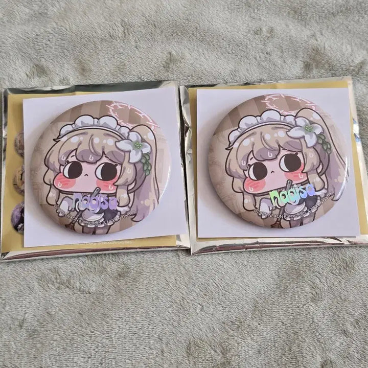 [BUNJANG] Blue Archive Aniplex Collaboration Cafe Maid Nagisa Can Badge Set / 블루아카 애니플러스 콜라보 카페 메이드 나기사 캔뱃지 세트 일괄 양도