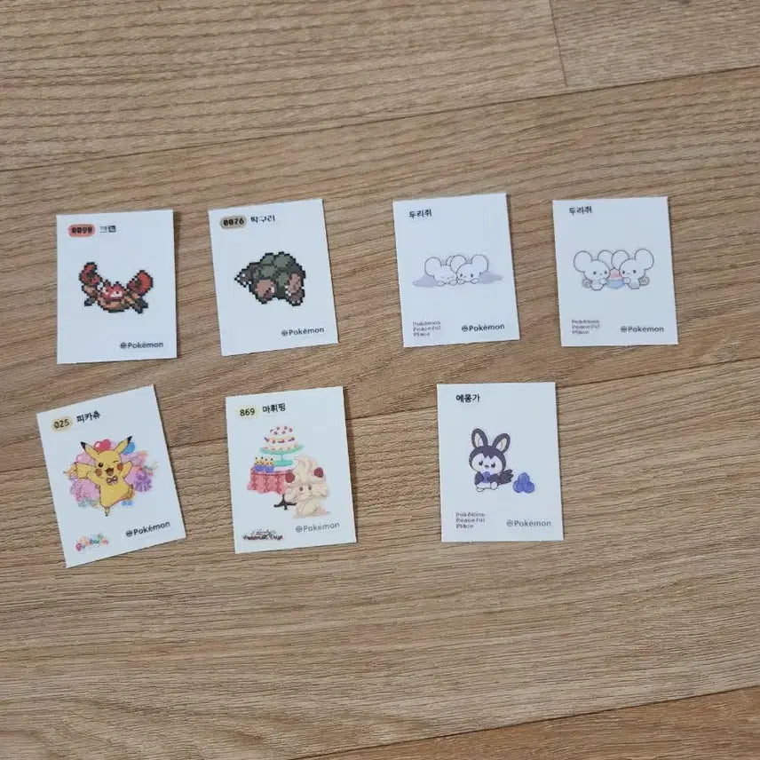[BUNJANG] Pokemon Tteokbokki Sticker Bundle Set / 마지막)포켓몬스터 띠부씰 270장+@ 일괄 판매