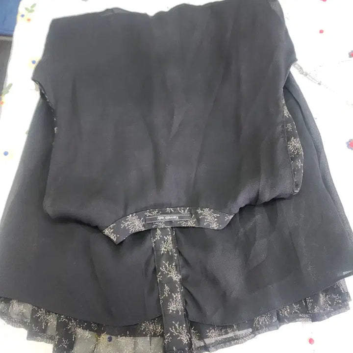 [BUNJANG] Kenneth Lady Black Chiffon Midi Dress / 케네스레이디 블랙 쉬폰 원피스 S사이즈