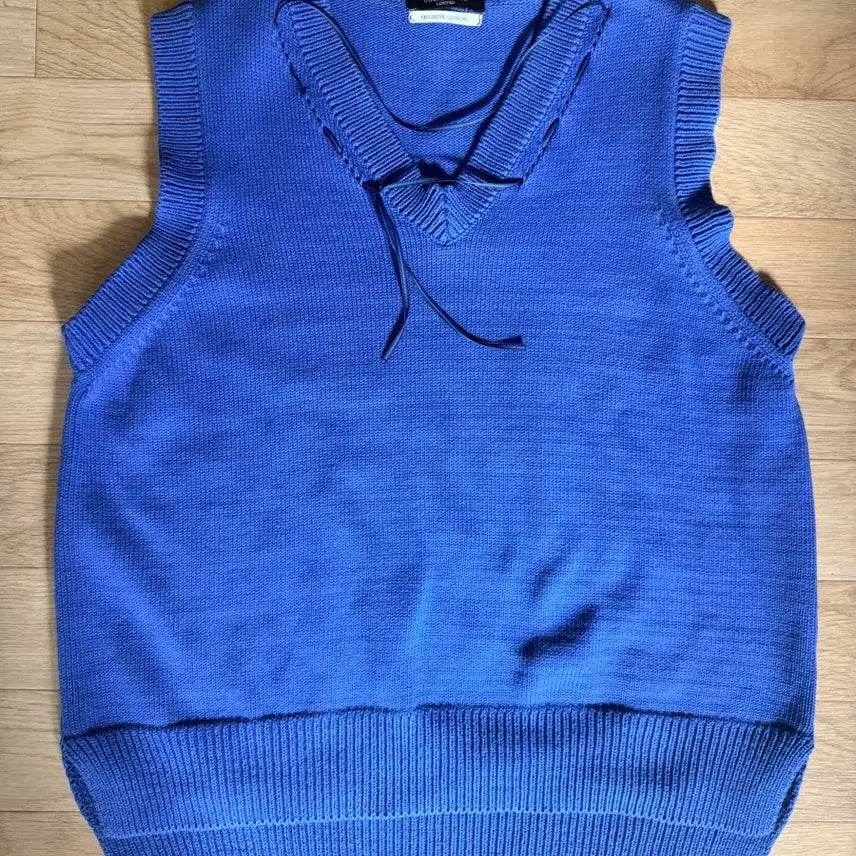 [BUNJANG] V-Neck Vest Knit / 파랑 V넥 베스트 니트 조끼 브이넥