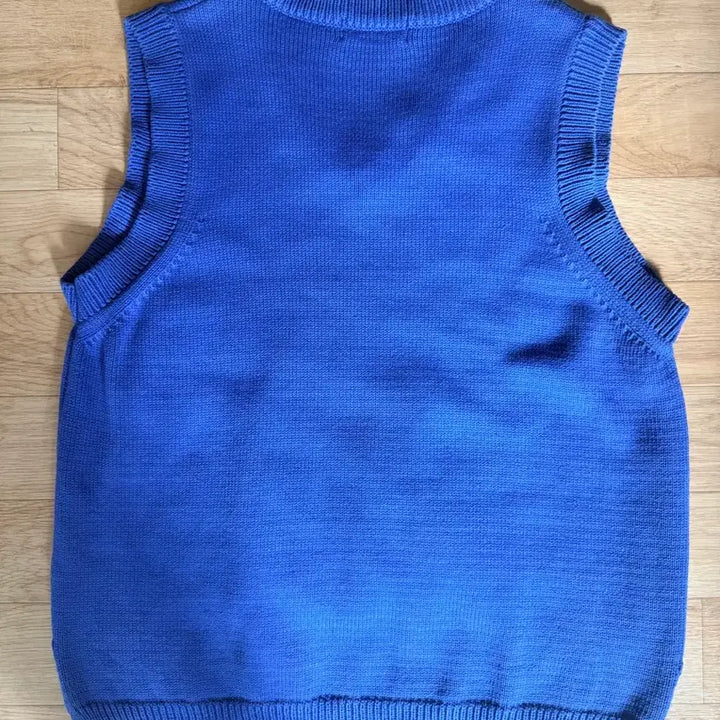 [BUNJANG] V-Neck Vest Knit / 파랑 V넥 베스트 니트 조끼 브이넥