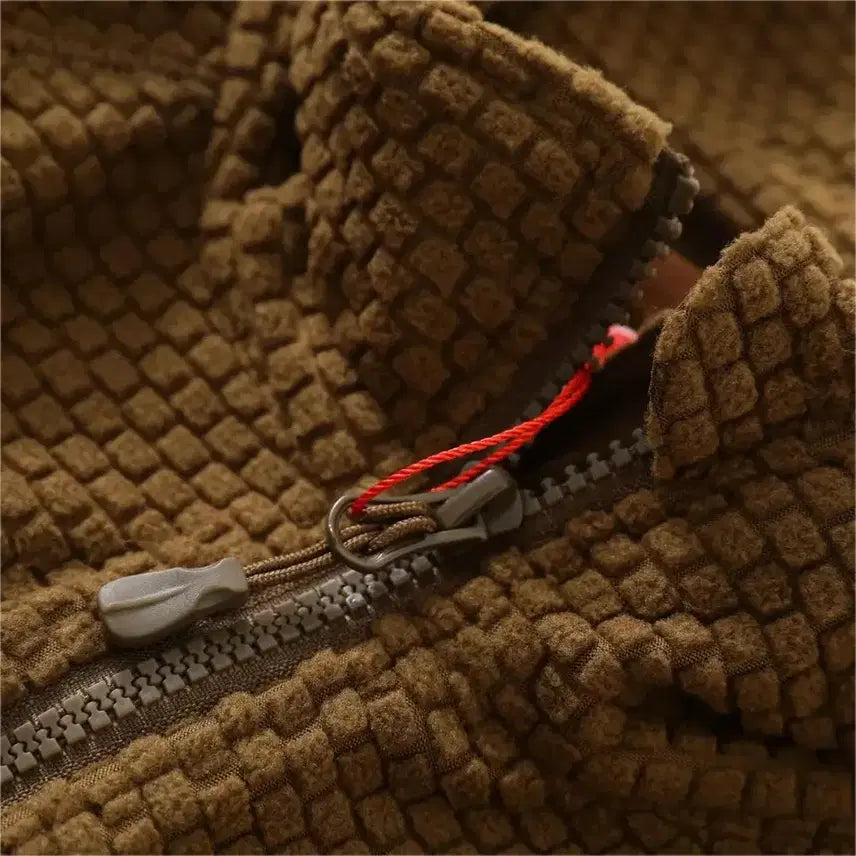 [BUNJANG] Alpha Waffle Fleece Midliner Zip-Up Jacket / 알파 와플 플리스 미드라이너 집업 자켓