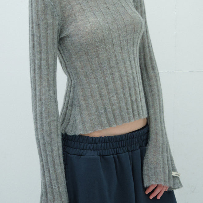 [BUNJANG] Overdue Flare Knit Top / 오버듀플레어 니트 티