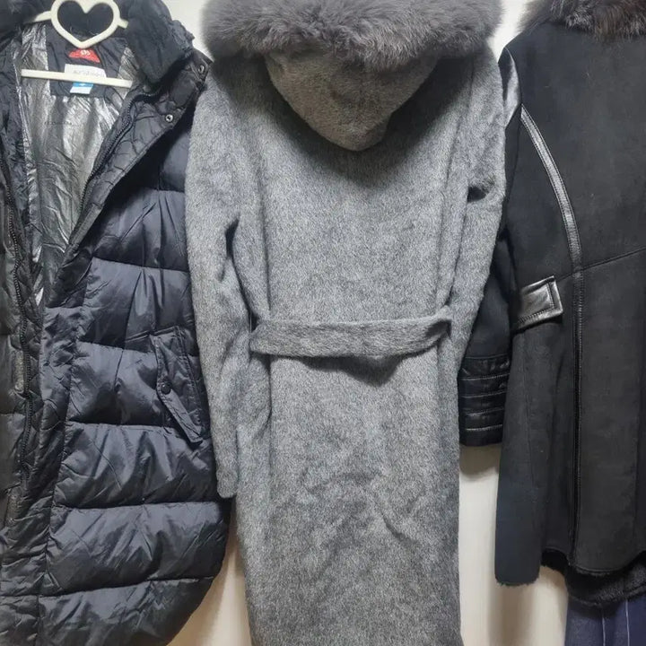 [BUNJANG] Solarsia Gray Coat / 에스솔레지아퍼코트그레이