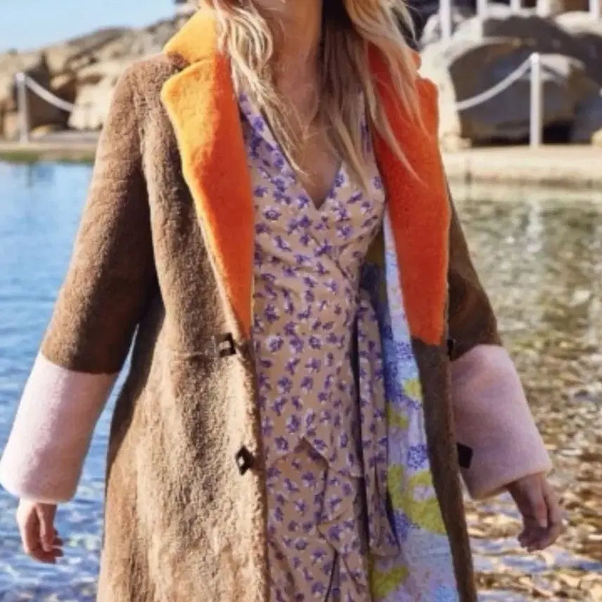 [BUNJANG] SAKS POTTS Phoebe Shearling Coat Brown / 삭스파츠 SAKS POTTS 페베 쉐어링 코트 브라운