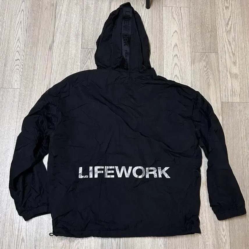 [BUNJANG] Life Work Windbreaker Training Set (M) / 라이프워크 바스락재질 바람막이 트레이닝 세트 셋업 m